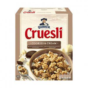 Quaker Cruesli cookies & cream