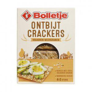 Bolletje Ontbijtcrackers volkoren meergranen