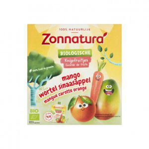 Zonnatura Knijpfruit mango - wortel - sinaasappel