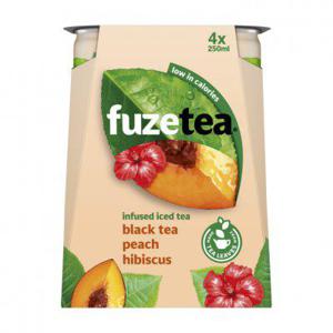 Fuze Tea Peach hibiscus 4pack