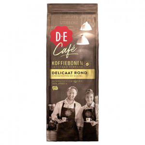 Douwe Egberts Café delicaat rond koffiebonen