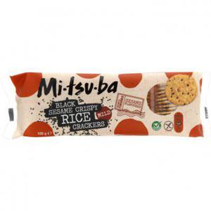 Mitsuba Black sesame crackers