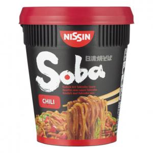 Nissin Soba chili noodles cup