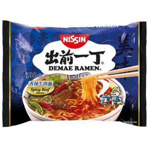 Nissin Demae ramen pittig vlees