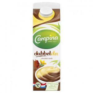 Campina Dubbelvla chocolade-vanille