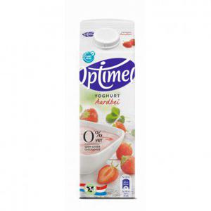 Optimel Magere yoghurt aardbei 0% vet