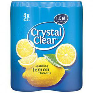 Crystal Clear Lemon blik 4-pack