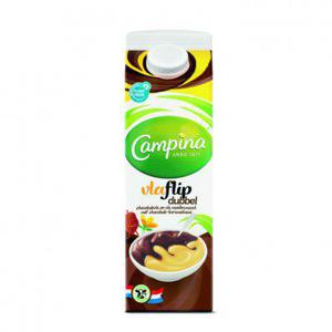 Campina Dubbelvlaflip chocolade-vanille