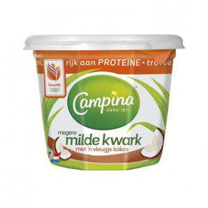 Campina Magere milde kwark kokos