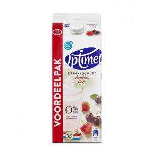 Optimel Drinyoghurt aardbei kers 0% vet