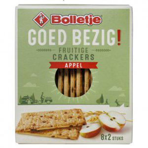 Bolletje Goed bezig fruitige crackers appel