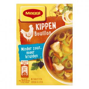 Maggi Minder zout bouillon kip