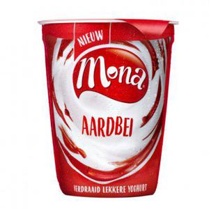 Mona Verdraaid lekkere yoghurt aardbei