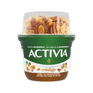 Activia Yoghurt breakfast mais- en tarwevlokken