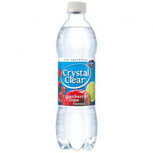 Crystal Clear Cranberry lime fles