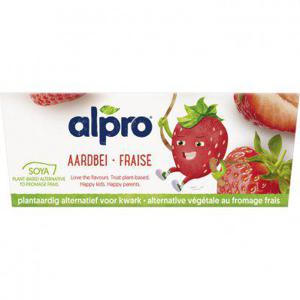 Alpro KidsPlant variatie op kwark aardbei