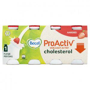 Becel Yoghurtdrink aardbei met plantensterolen