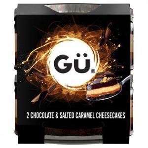 Gü Choco & salted caramel cheesecakes