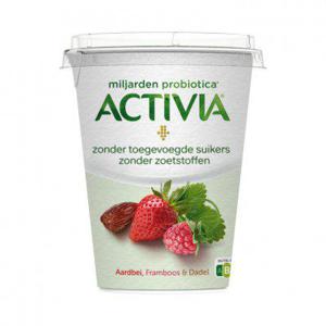 Activia Yoghurt aardbei, framboos & dadel