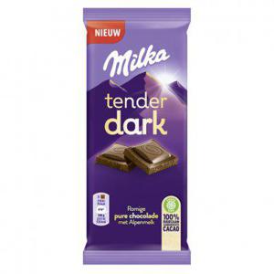 Milka Tender dark alpenmelk pure chocoladereep