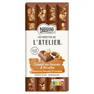 L'Atelier Melk chocolade reep karamel hazelnoot