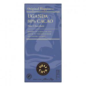 Delicata Reep pure chocolade Uganda 80%