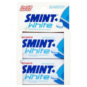 Smint White peppermint blikje 2-pack