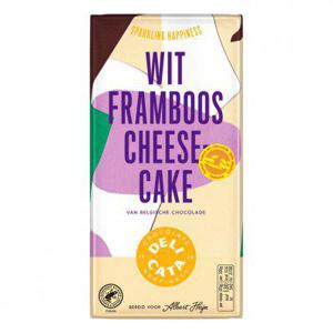 Delicata Reep wit - framboos - cheesecake