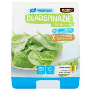 Jumbo Vriesvers Bladspinazie Deelblokjes 450g