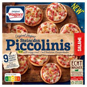 WAGNER Piccolinis mini pizza salami 9 stuks 270g