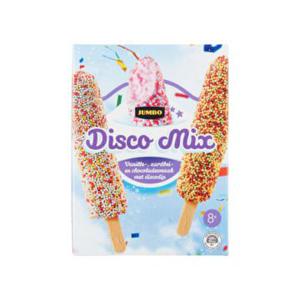 Jumbo Disco Mix Vanille, Aardbei en Chocolade 8 x 32g