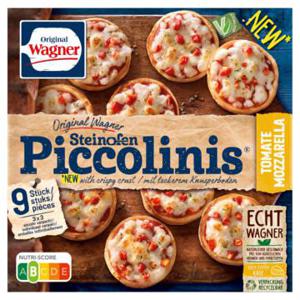 WAGNER Piccolinis mini pizza tomaat mozzarella 9 stuks 270g