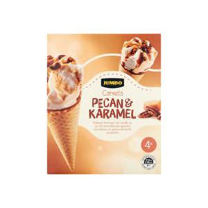 Jumbo Cornets Pecan & Karamel 4 x 65g