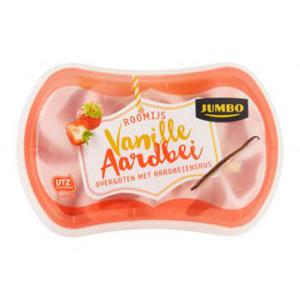 Jumbo Roomijs Vanille Aardbei 200ml