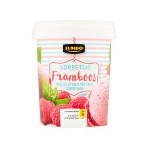 Jumbo Sorbetijs Framboos 500ml