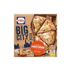 WAGNER BIG city pizza amsterdam 4 soorten kaas 410g