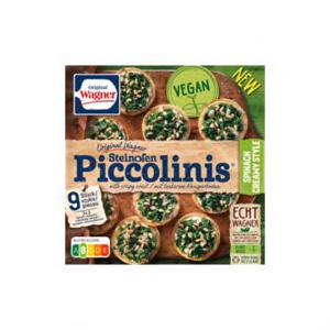 WAGNER Piccolinis mini pizza spinazie vegetarisch 9 Stuks 270g