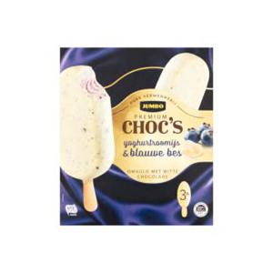 Jumbo Premium Choc's Yoghurtroomijs & Blauwe Bes 3 x 84g