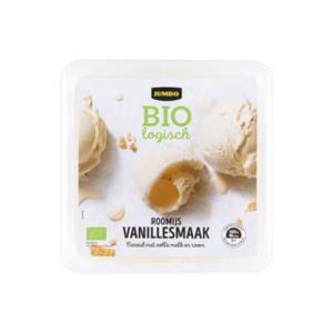 Jumbo Biologisch Roomijs Vanillesmaak 1L