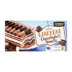 Jumbo Roomijs Chocolade & Vanille 340g