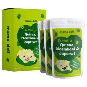 Mama Deli Maaltijd quinoa, bloemkool & doperwt 12+ maanden 3 x 200g