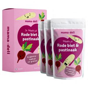 Mama Deli Maaltijd rode biet & pastinaak 4+ maanden 3 x 120g