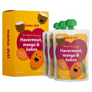 Mama Deli Havermoutje mango & kokos 8+ maanden 3 x 90g