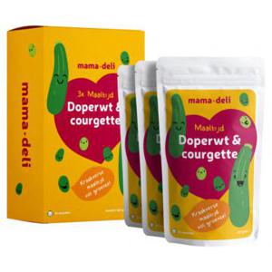 Mama Deli Maaltijd doperwt & courgette 4+ maanden 3 x 120g