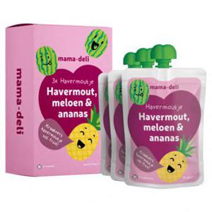 Mama Deli Havermoutje meloen & ananas 8+ maanden 3 x 90g