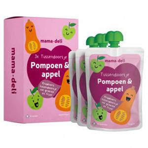 Mama Deli Tussendoortje pompoen & appel 4+ maanden 3 x 70g