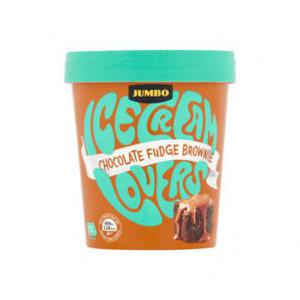 Jumbo Icecream Lovers Chocolate Fudge Brownie 350g