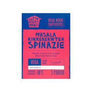 Uit de Keuken van Maass Masala Kikkererwten Spinazie Vegetarisch 380g