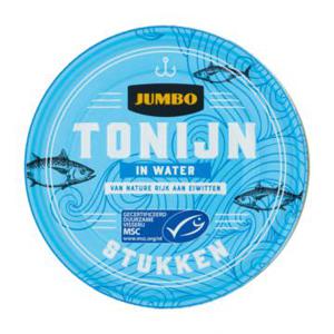 Jumbo MSC Tonijnstukken in Water 160g