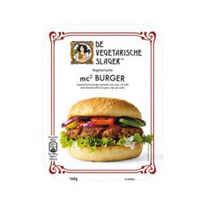 De Vegetarische Slager Vegetarische mc² Burger 2 Stuks 160g